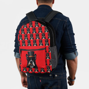 Französische Bulldogge French Bulldog Zigarre Bedruckter Rucksack