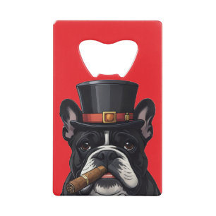 Französische Bulldogge French Bulldog Zigarre Geldbeutel Flaschenöffner