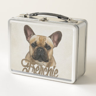 Französische Bulldogge - Frenchie Hund Metall Brotdose