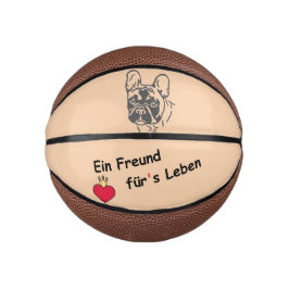 französische Bulldogge Freund French Bulldog  Mini Basketball
