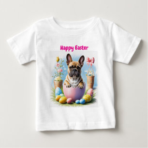 Französische Bulldogge Frohe Ostern French Bulldog Baby T-shirt