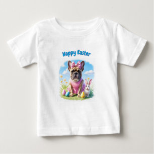 Französische Bulldogge Frohe Ostern French Bulldog Baby T-shirt