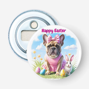 Französische Bulldogge Frohe Ostern French Bulldog Flaschenöffner
