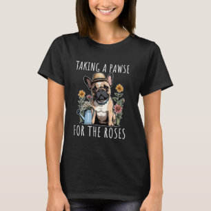 Französische Bulldogge Gärtnern Gärtner Hunde Lieb T-Shirt