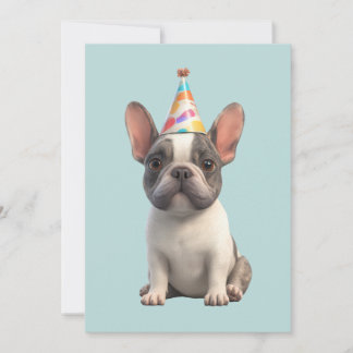 Französische Bulldogge Geburtstagsfeier Einladung