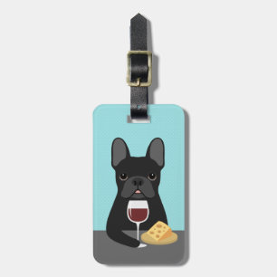 Französische Bulldogge-Gepäckanhänger Gepäckanhänger