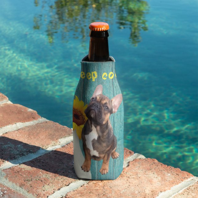 Französische Bulldogge Getränkekühler Flaschenkühler (In Situ Pool)