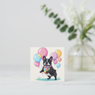 Französische Bulldogge Glücklicher Tag Französisch Mitteilungskarte