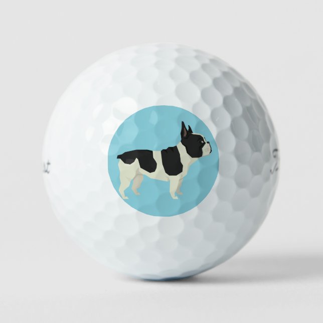 Französische Bulldogge Golfball (Vorderseite)