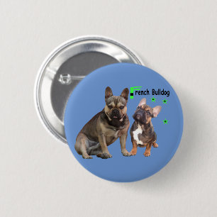 Französische Bulldogge Gute Freunde French Bulldog Button