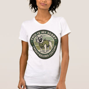 Französische Bulldogge Halloween Grusel Kostüm T-Shirt
