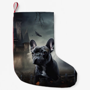 Französische Bulldogge Halloween Gruselig Kleiner Weihnachtsstrumpf