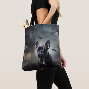 Französische Bulldogge Halloween Gruselig Tasche