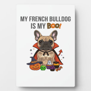 Französische Bulldogge Halloween-Kostüm Meine Fra Fotoplatte