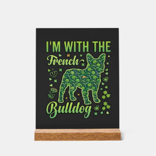 Französische Bulldogge Halloween Macaron Eiffeltur Acrylschild