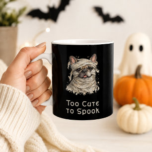 Französische Bulldogge Halloween Süße Mumie Kaffeetasse