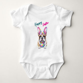 Französische Bulldogge Happy Easter French Bulldog Baby Strampler