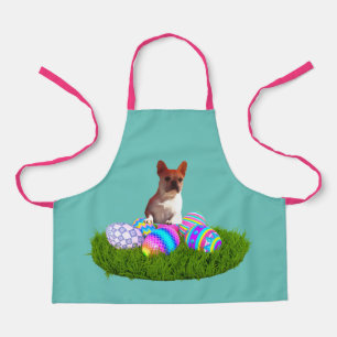 Französische Bulldogge Happy Easter French Bulldog Schürze