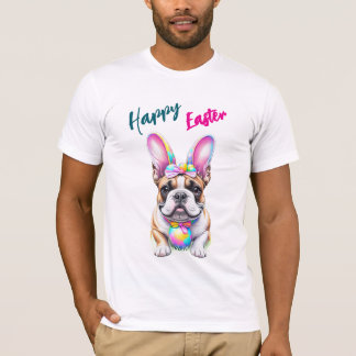 Französische Bulldogge Happy Easter French Bulldog T-Shirt