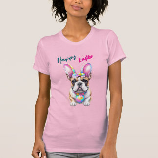 Französische Bulldogge Happy Easter French Bulldog T-Shirt