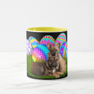 Französische Bulldogge Happy Easter French Bulldog Tasse