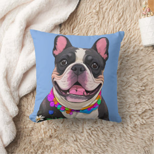 Französische Bulldogge Happy New Year Kissen