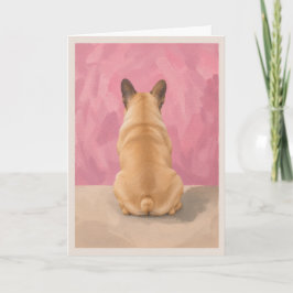 Französische Bulldogge Haustier Beileidskarte Karte