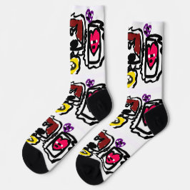 Französische Bulldogge Herzen Socken