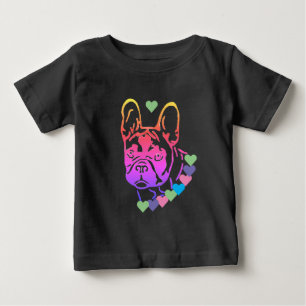 Französische Bulldogge Herzhalsband French Bulldog Baby T-shirt
