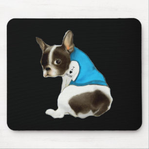 Französische-Bulldogge Hund Ich Liebe Mama Tattoo Mousepad
