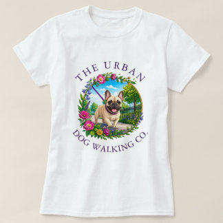 Französische Bulldogge-Hunde-Spaziergang-Bekleidun T-Shirt