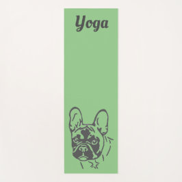 Französische Bulldogge Hundekopf French Bulldog Yogamatte