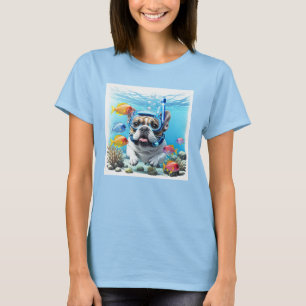Französische Bulldogge im Urlaub French Bulldog T-Shirt