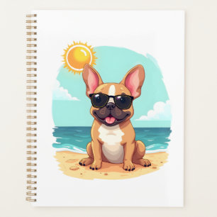 Französische Bulldogge im Urlaub Planer