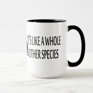 Französische Bulldogge ist es wie ein Ganzes Tasse