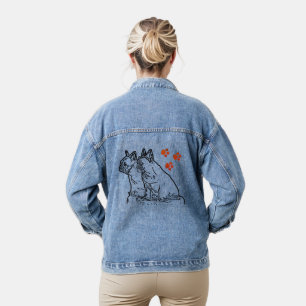 Französische Bulldogge Jeansjacke