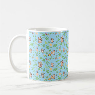 Französische Bulldogge Kaffeetasse Frühling Floral