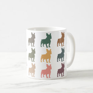 Französische Bulldogge Kaffeetasse Retro Haustierl