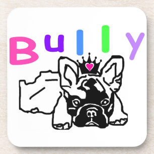Französische Bulldogge Krone French Bulldog Getränkeuntersetzer
