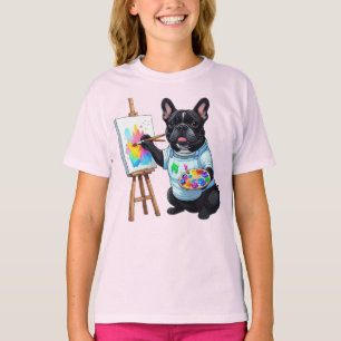 Französische Bulldogge Künstler French Bulldog T-Shirt