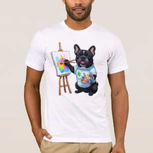 Französische Bulldogge Künstler French Bulldog T-Shirt