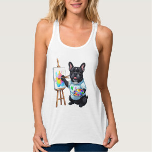 Französische Bulldogge Künstler French Bulldog Tank Top