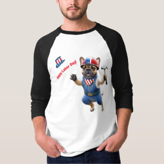 Französische Bulldogge Labor Day French Bulldog T-Shirt