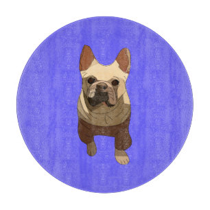 Französische Bulldogge, Lavendel Lila Schneidebrett