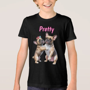 Französische Bulldogge Liebe  Französische Bulldog Tri-Blend Shirt