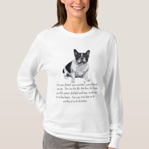 Französische Bulldogge Lob Erinnerungen T-Shirt