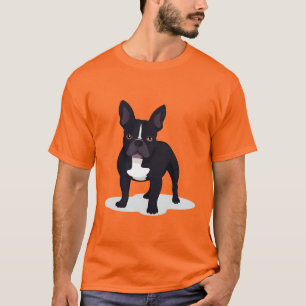 Französische Bulldogge Minimale Silhouette T-Shirt