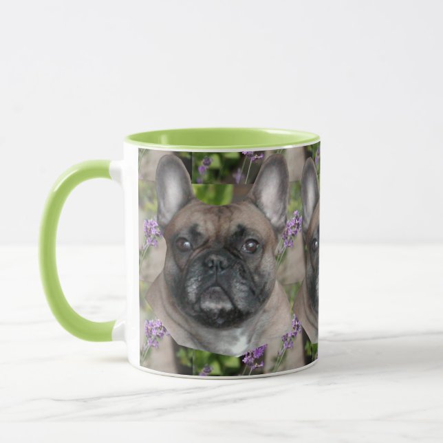 Französische Bulldogge mit Biene French Bulldog Tasse (Links)