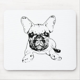 französische Bulldogge mousepad
