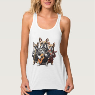 Französische Bulldogge Musikband Französische Bull Tank Top